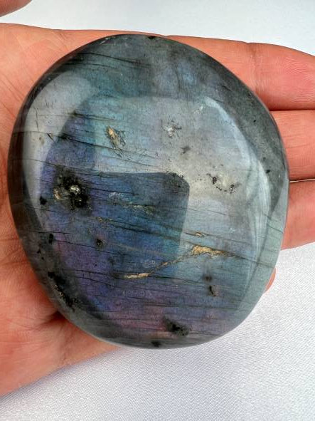 Labradoriet - Labradoriet palmsteen - Labradoriet handsteen - Labradorite - Palmstone - Handstone