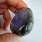 Labradoriet - Labradoriet palmsteen - Labradoriet handsteen - Labradorite - Palmstone - Handstone - Paarse flash