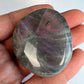 Labradoriet - Labradoriet palmsteen - Labradoriet handsteen - Labradorite - Palmstone - Handstone - Paarse flash