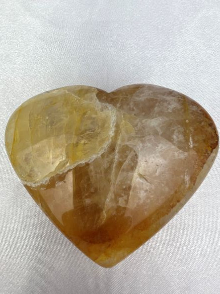 Golden Healer Hart - Limonietkwarts Hart - Golden Healer Heart