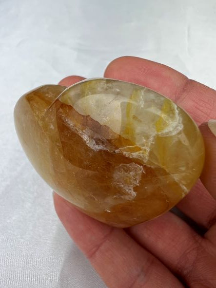 Golden Healer Hart - Limonietkwarts Hart - Golden Healer Heart