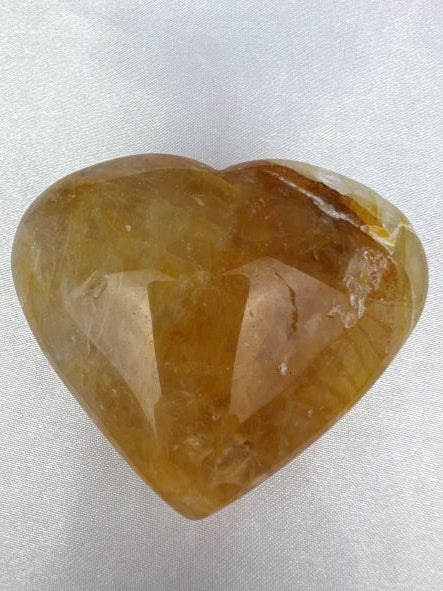 Golden Healer Hart - Limonietkwarts Hart - Golden Healer Heart