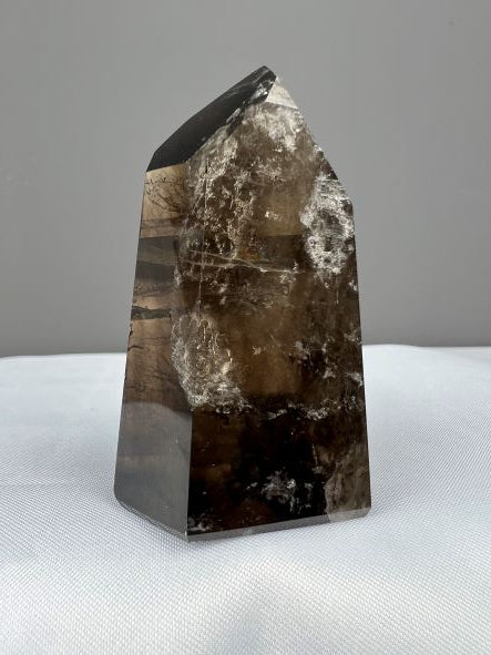 Rookkwarts Toren achterkant - Smokeyquartz Tower backside